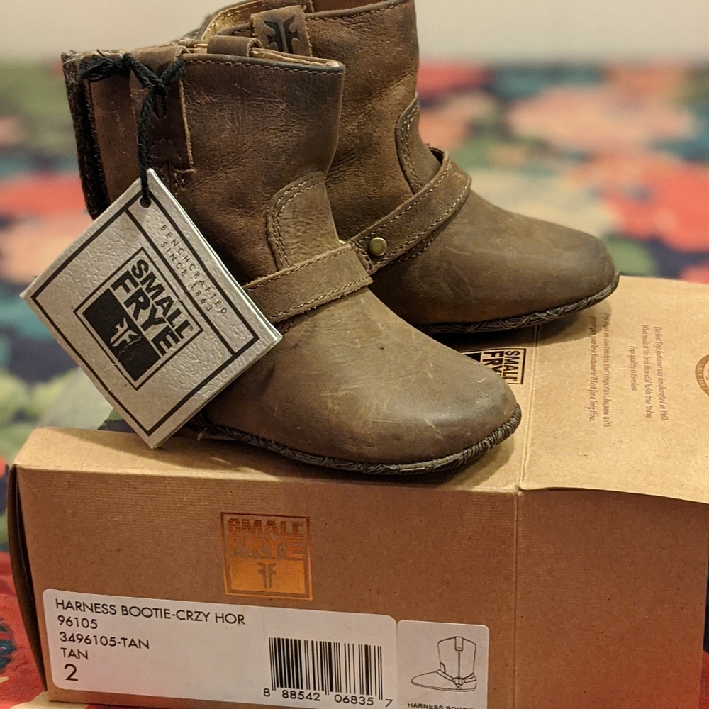 Frye Baby Boots Size 2, Brown
